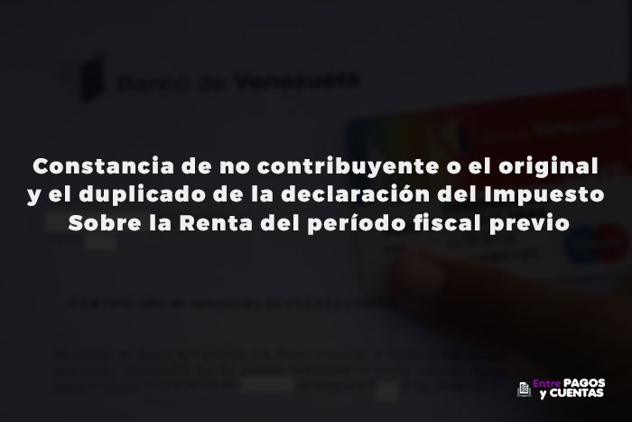 requisitos para abrir cuenta en el banco de venezuela